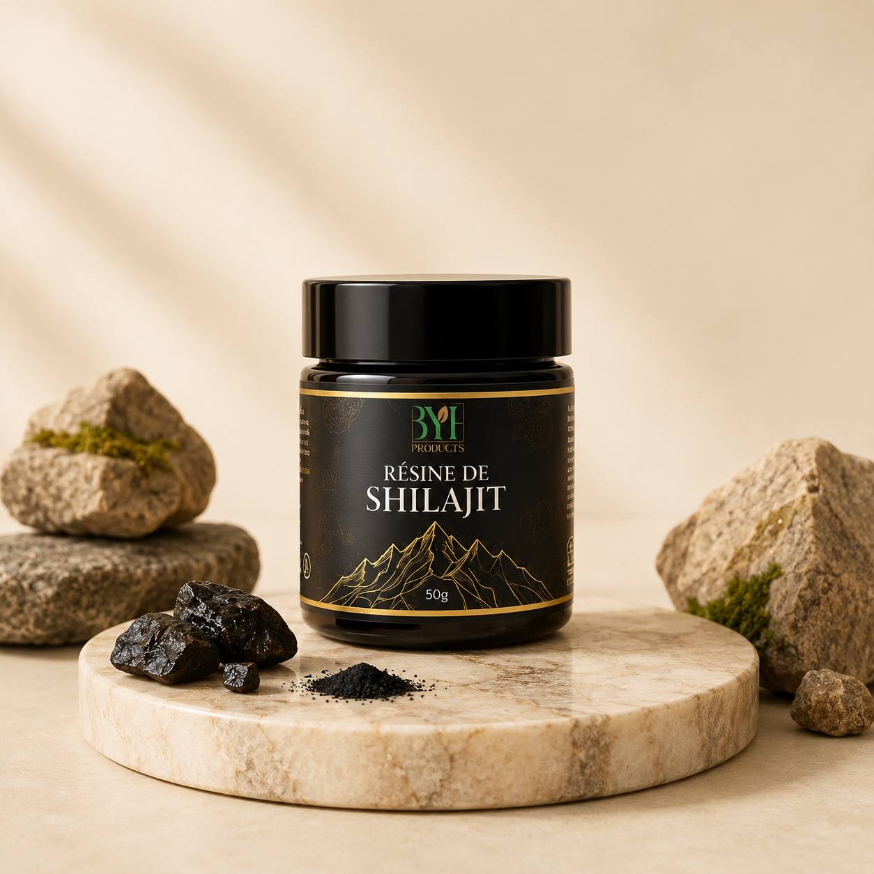 Résine de Shilajit Pure – 50 g